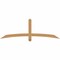 Ekena Millwork Bellingham Timber Gable Bracket, Western Red Cedar, 72"W x 24"H x 1 1/2"D x 3 1/2"F, 8/12 Pitch GBW072X24X0204BEL00SWR - alternate 1